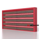 Планкен для забора Printec под дерево 120 mm RAL 3003 – покрытие полиэстер, толщина 0,45 мм в Геленджике | фото 2
