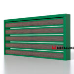 Планкен для забора Printec под дерево 120 mm RAL 6002 – покрытие матовое, толщина 0,45 мм в Геленджике | фото 1