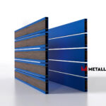 Планкен для забора Printec под дерево 120 mm RAL 5005 – покрытие матовое, толщина 0,45 мм в Геленджике | фото 4
