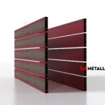 Планкен для забора Printec под дерево 120 mm RAL 3005 – покрытие полиэстер, толщина 0,45 мм в Геленджике | фото 3