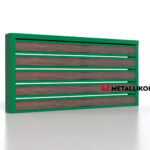 Планкен для забора Printec под дерево 120 mm RAL 6002 – покрытие матовое, толщина 0,45 мм в Геленджике | фото 3