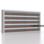 Планкен для забора Printec под дерево 120 mm RAL 7004 – покрытие порошковое, толщина 0,45 мм в Геленджике | фото 3